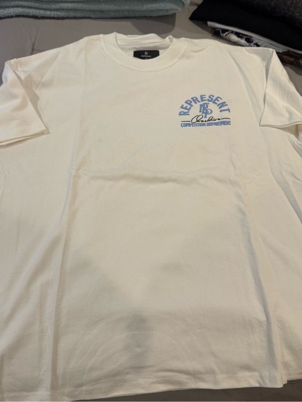 Represent Cream Short-Sleeve Logo Tee for Men